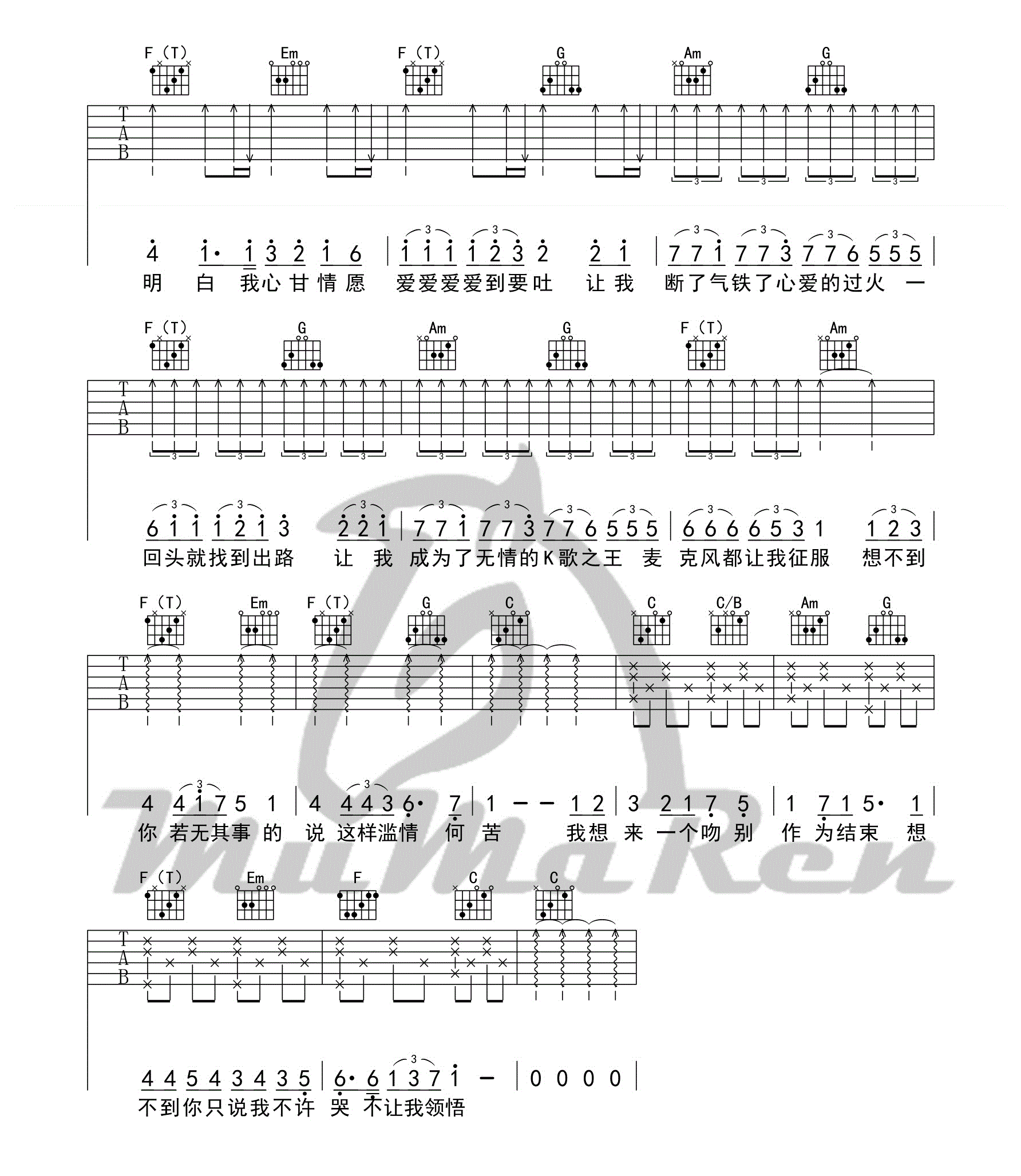 《南京下的雨吉他谱》_刘小天__G调弹唱谱完整版_G调 图四